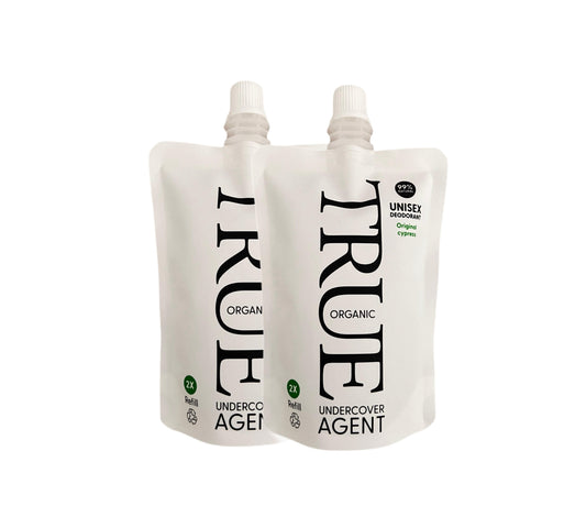 2 X Refill pouch Undercover agent  natural deodorant