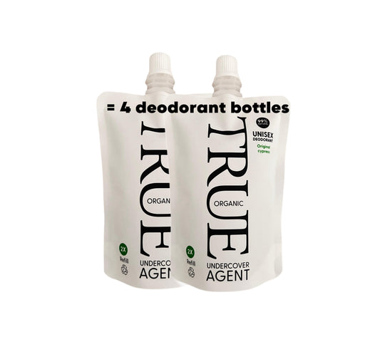 2 X Refill pouch Undercover agent  natural deodorant